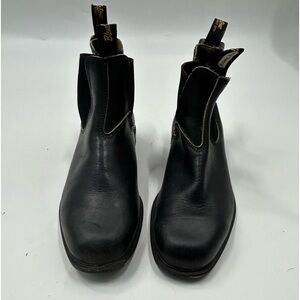 BLUNDSTONE unisex Black Chelsea Boots Men size 8 women 10 uk 8 eu41